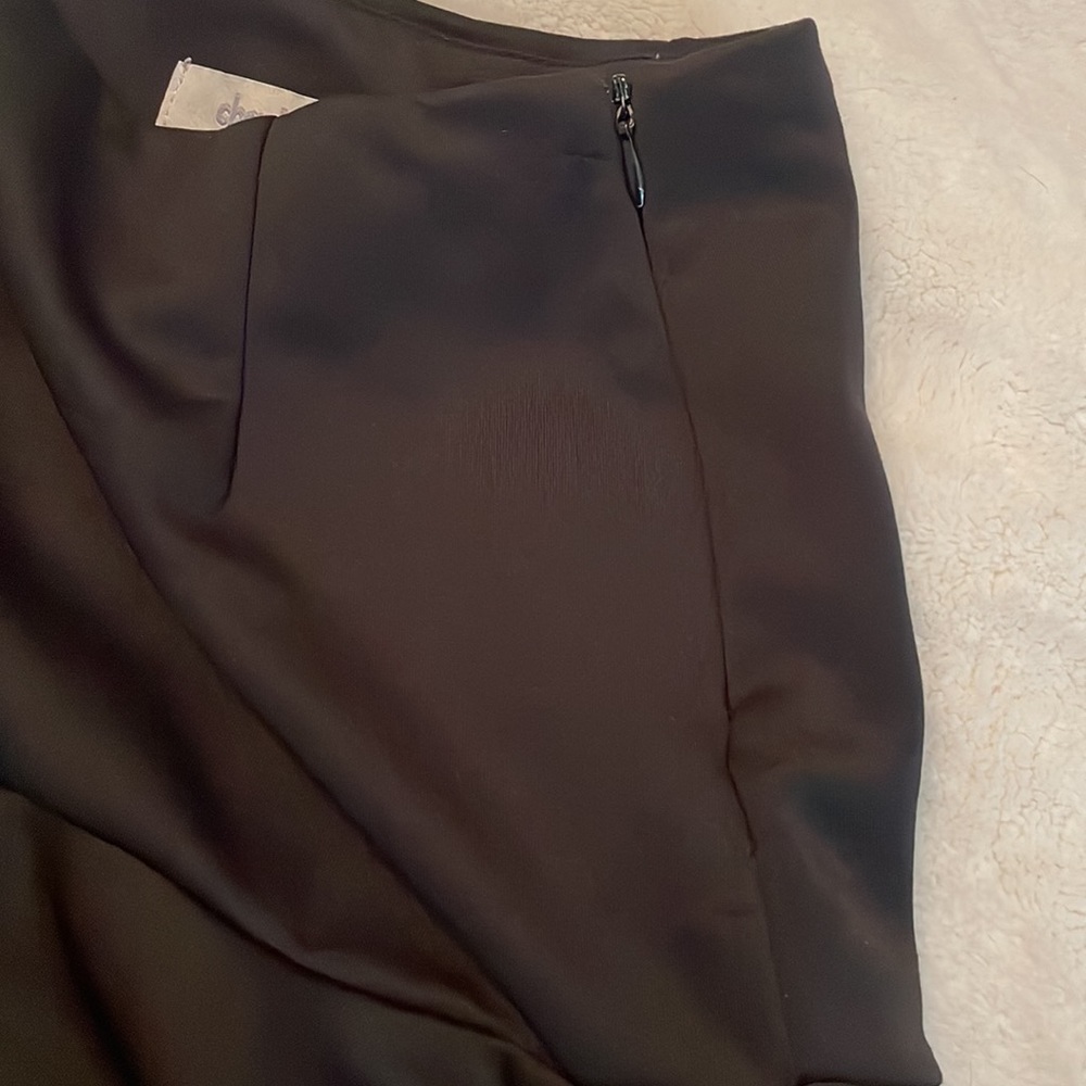 Charlotte Russe black mini skirt ruffled bottom size Small - Picture 4 of 7